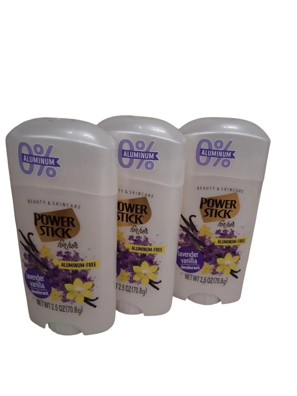 Lavender Vanilla Aluminum-Free Deodorant - White
